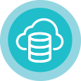 Storage Infrastructure & Cloud Computing Icon